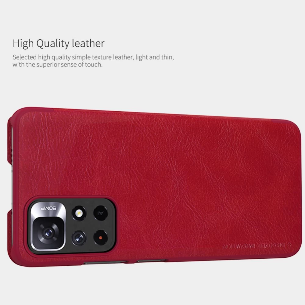 Xiaomi Poco M4 Pro 5G case black Qin Leather