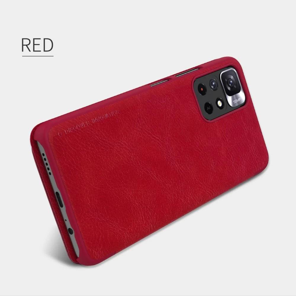 Xiaomi Poco M4 Pro 5G case black Qin Leather