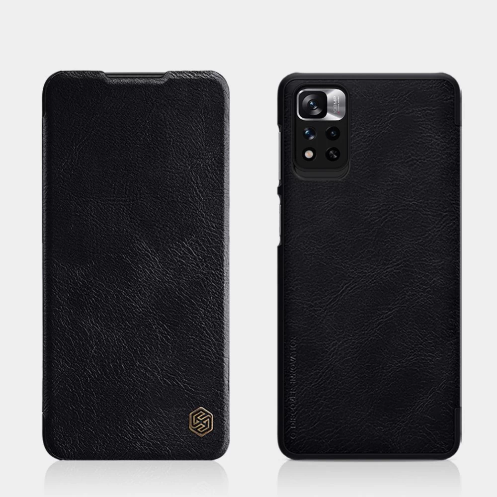 Xiaomi Poco M4 Pro 5G case black Qin Leather