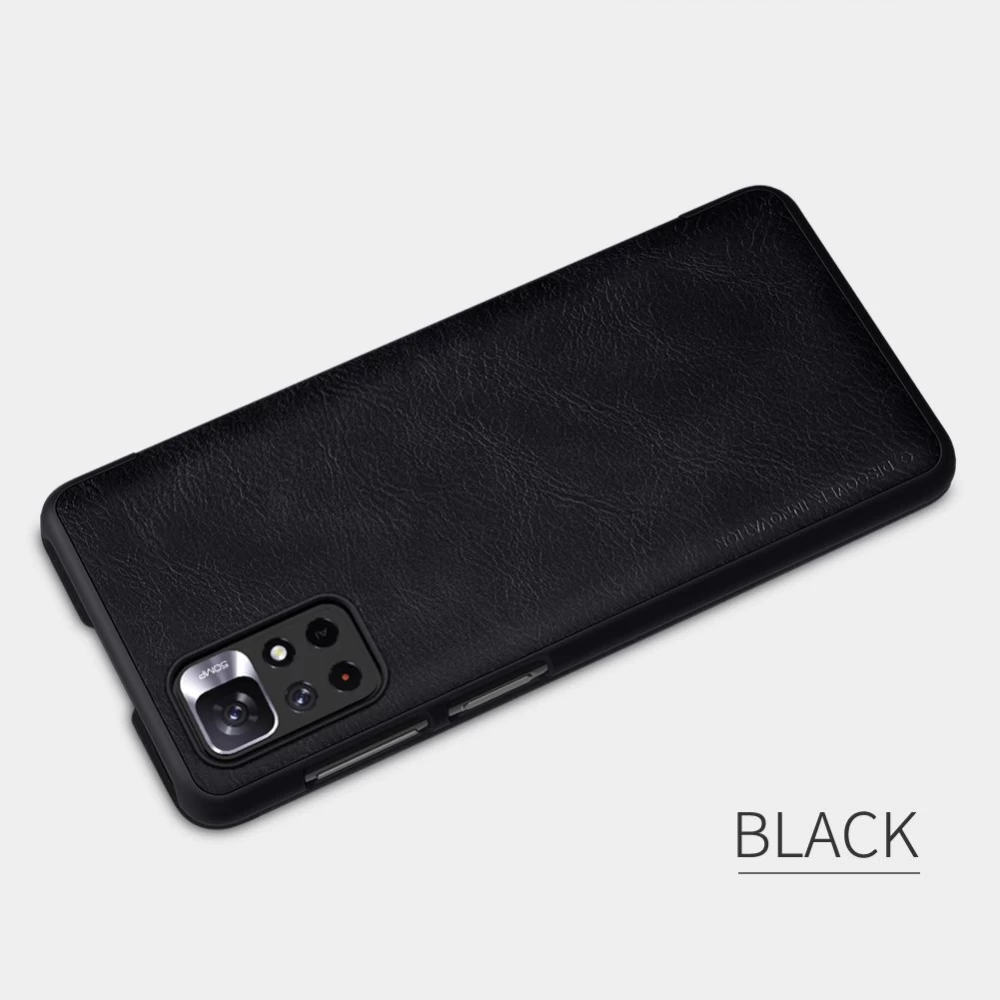 Xiaomi Poco M4 Pro 5G case black Qin Leather