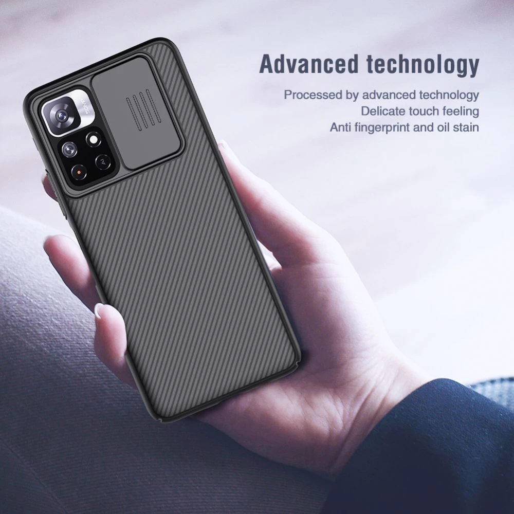 Xiaomi Poco M4 Pro 5G case blue Nillkin CamShield 