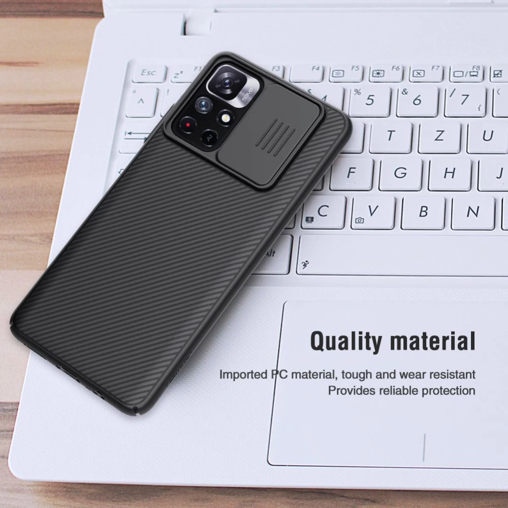 Xiaomi Poco M4 Pro 5G case blue Nillkin CamShield 