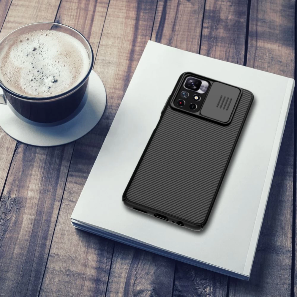Xiaomi Poco M4 Pro 5G case blue Nillkin CamShield 