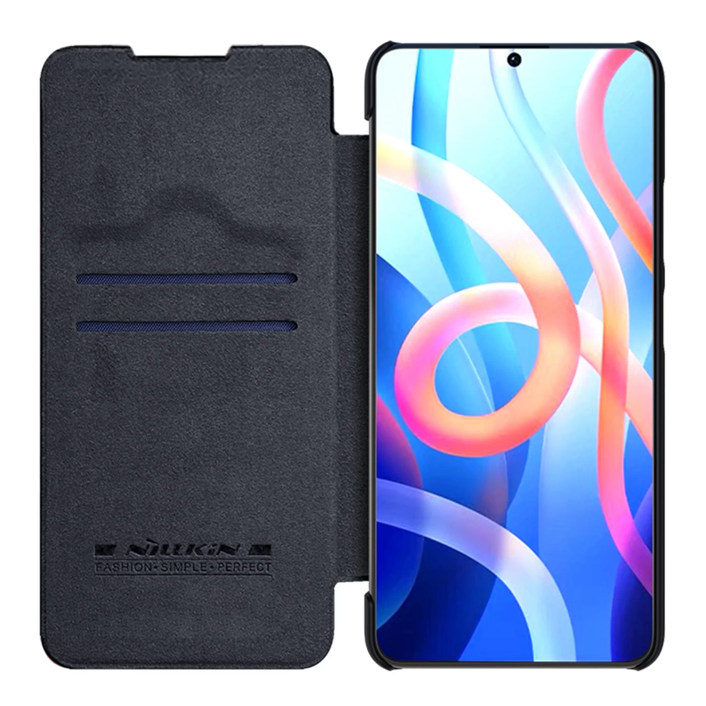 Xiaomi Poco M4 Pro 5G case black Qin Leather