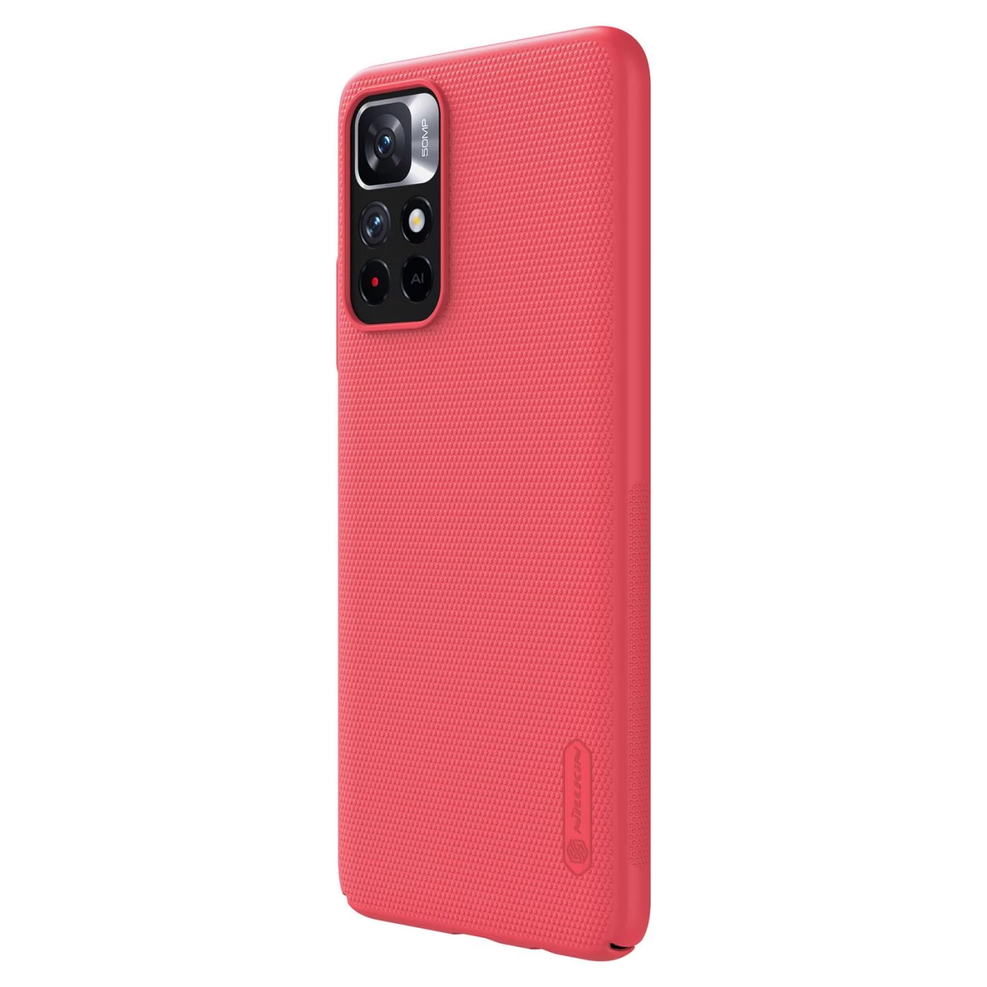 Xiaomi Poco M4 Pro 5G case red Nillkin Super Frosted Shield