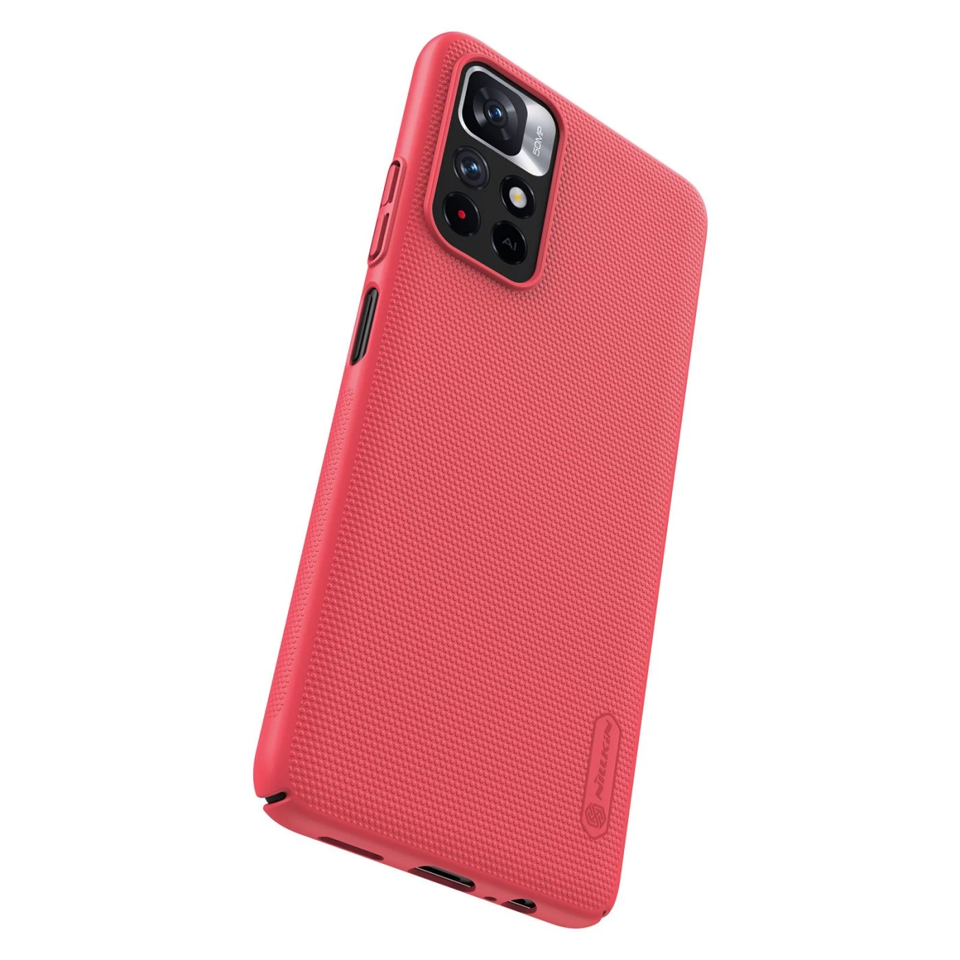 Xiaomi Poco M4 Pro 5G case red Nillkin Super Frosted Shield