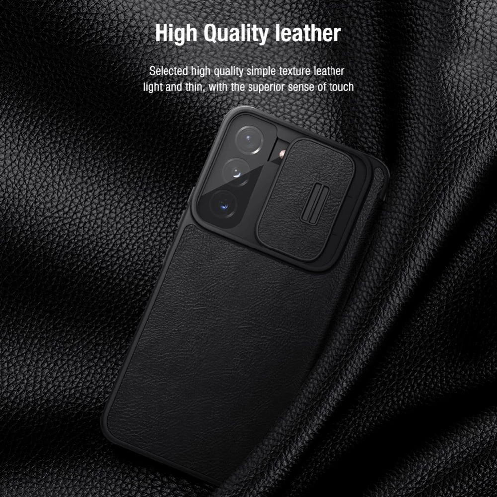 Samsung Galaxy S22 Plus fodral röd Nillkin Qin Leather  Pro
