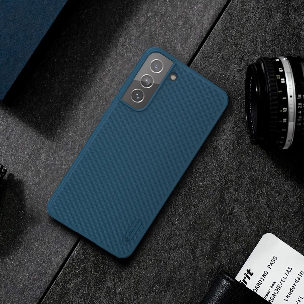 Samsung Galaxy S22 Plus чехол синий Nillkin Super Frosted Shield Pro 