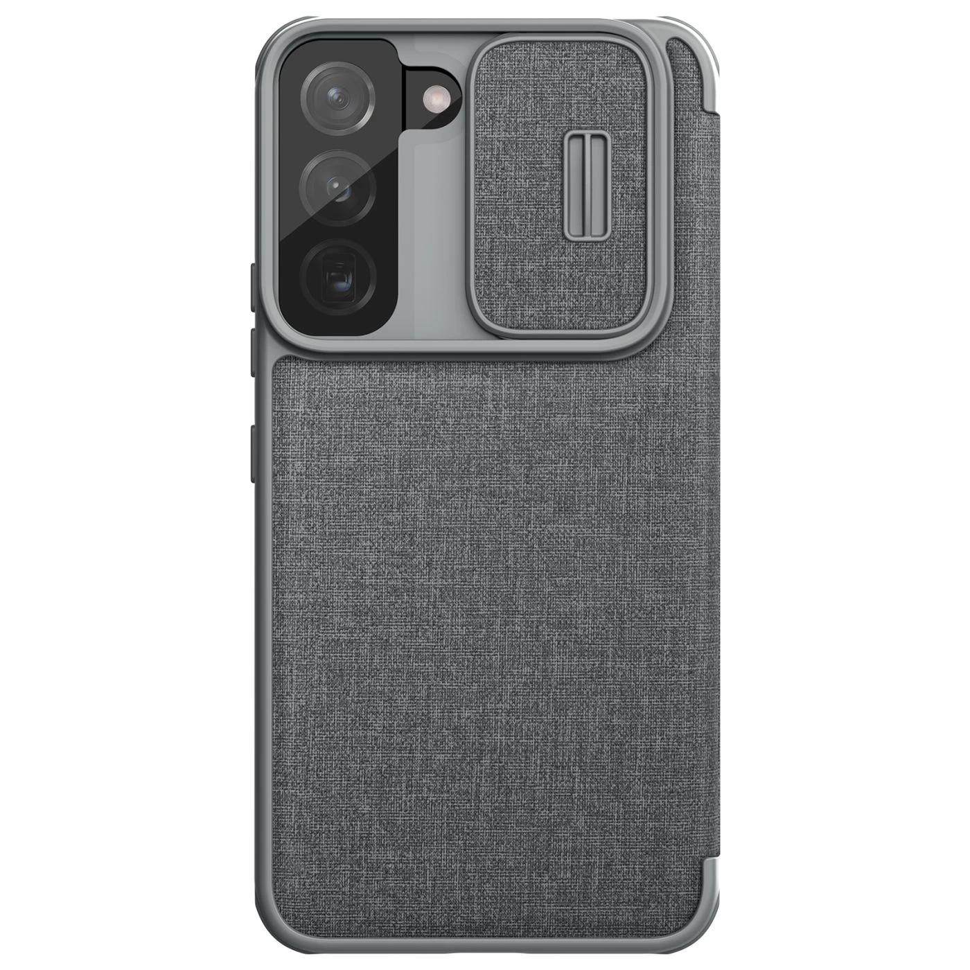 Samsung Galaxy S22 Plus fodral grå Nillkin Qin Leather Pro (Cloth Version)