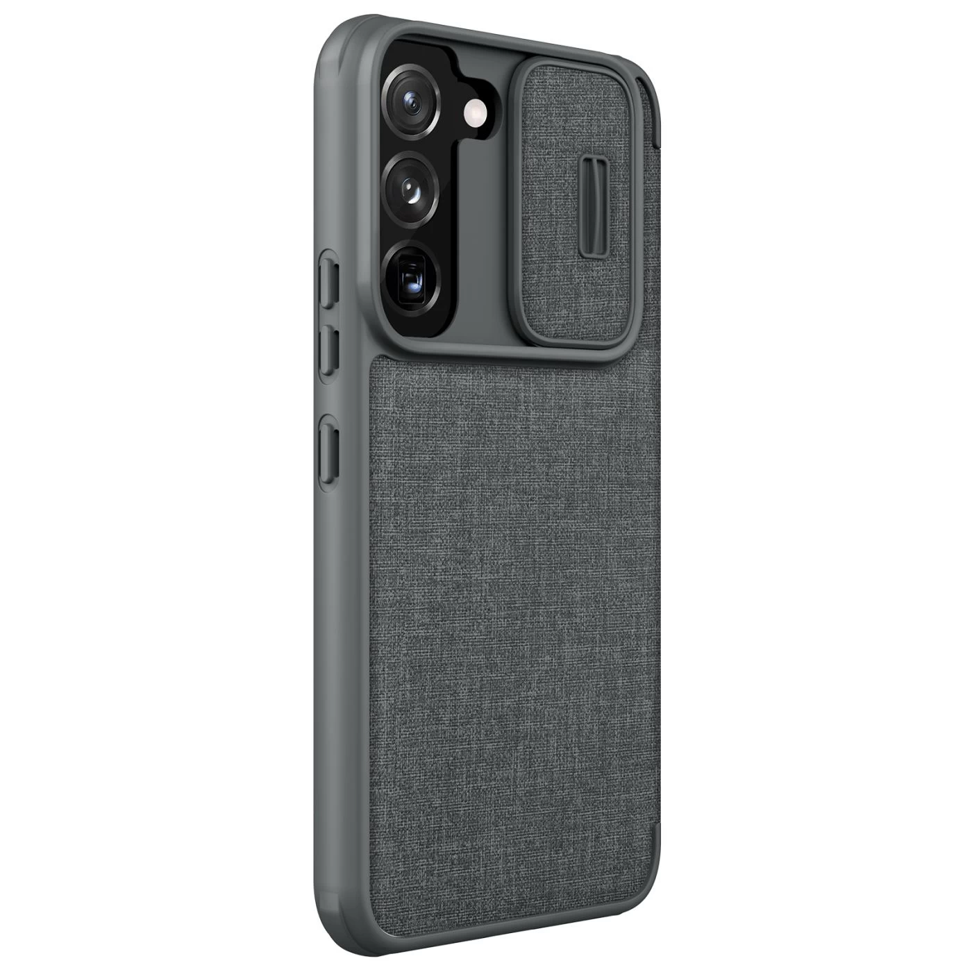 Samsung Galaxy S22 Plus fodral grå Nillkin Qin Leather Pro (Cloth Version)