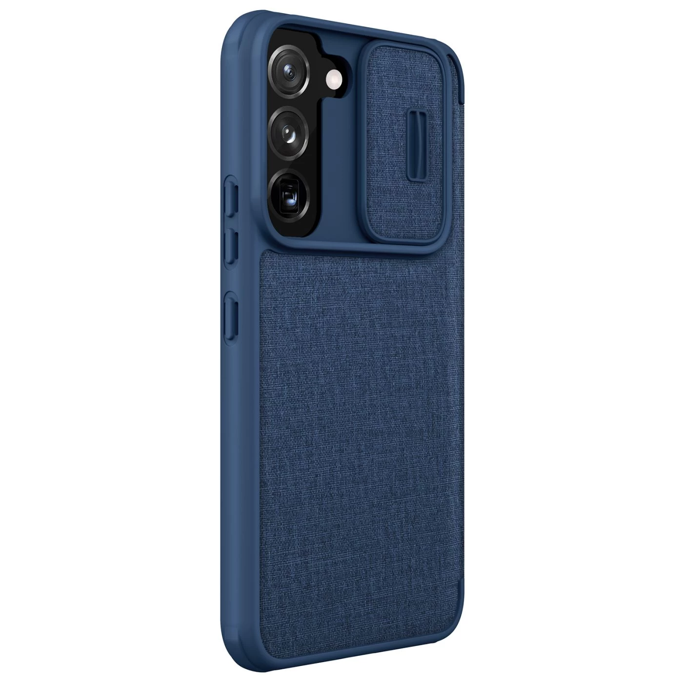Samsung Galaxy S22 Plus fodral blå Nillkin Qin Leather Pro (Cloth Version)