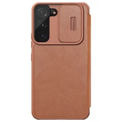 Samsung Galaxy S22 Plus fodral brun Nillkin Qin Leather  Pro
