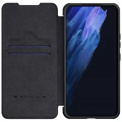 Samsung Galaxy S22 Plus fodral svart Nillkin Qin Leather  Pro