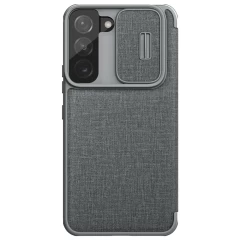 Samsung Galaxy S22 Plus fodral grå Nillkin Qin Leather Pro (Cloth Version)