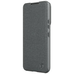 Samsung Galaxy S22 Plus fodral grå Nillkin Qin Leather Pro (Cloth Version)