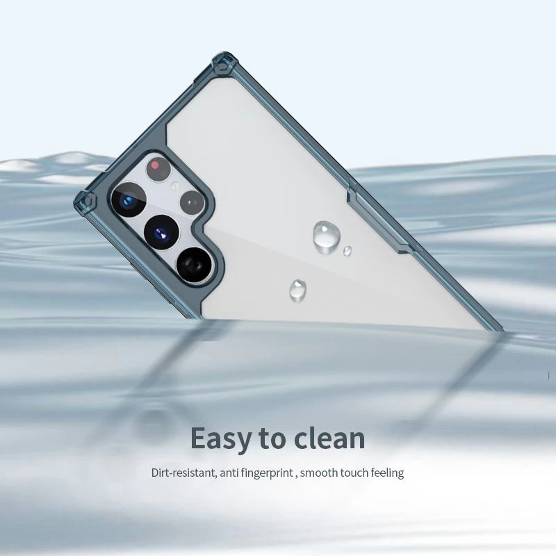 Samsung Galaxy S22 Ultra case translucent blue Nillkin TPU PRO 