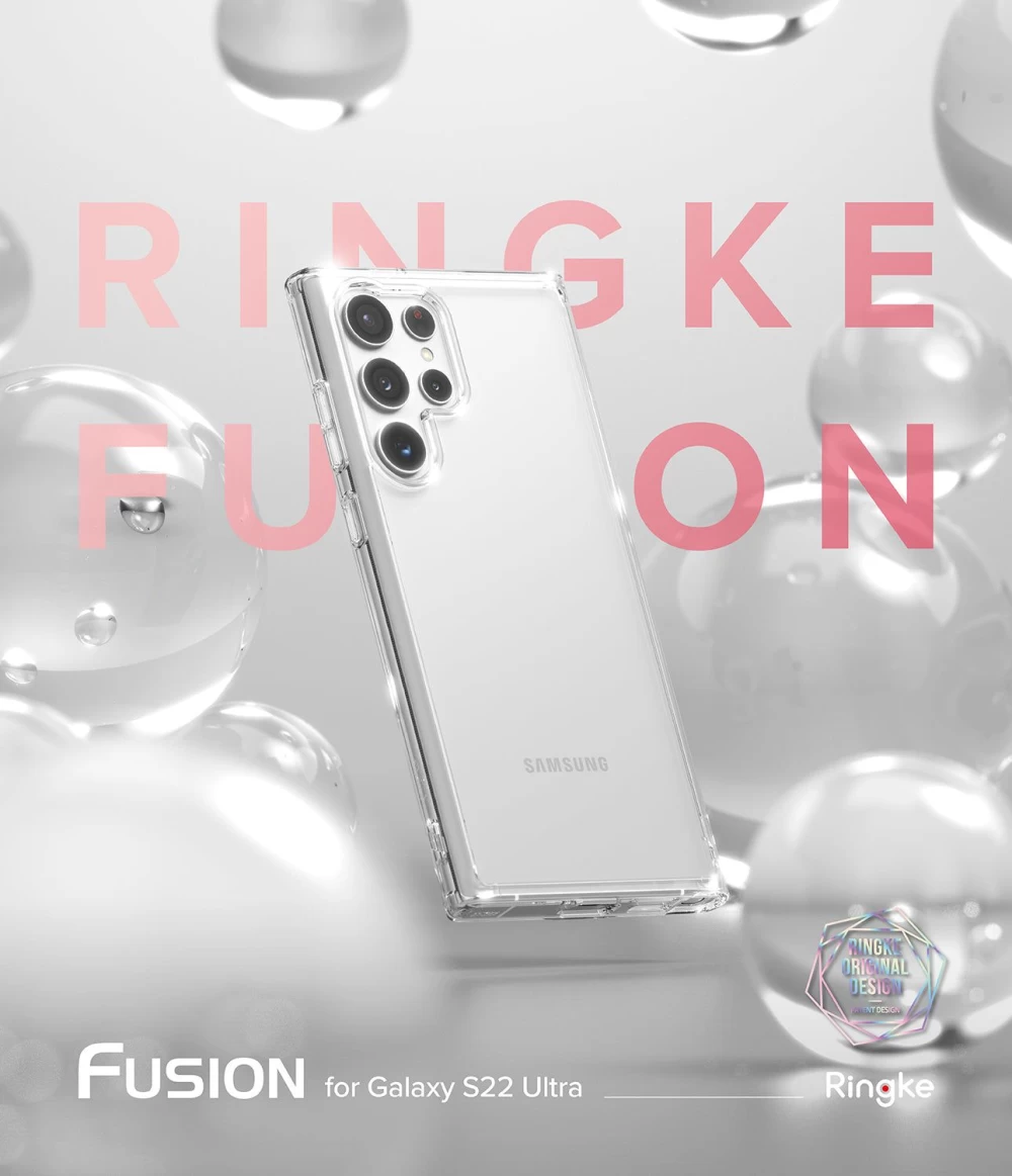 Samsung Galaxy S22 Ultra чехол прозрачный RINGKE Fusion 