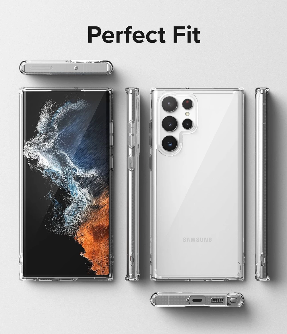Samsung Galaxy S22 Ultra чехол прозрачный RINGKE Fusion 