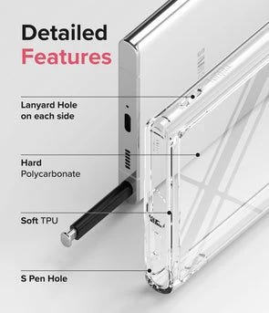 Samsung Galaxy S22 Ultra чехол прозрачный RINGKE Fusion 