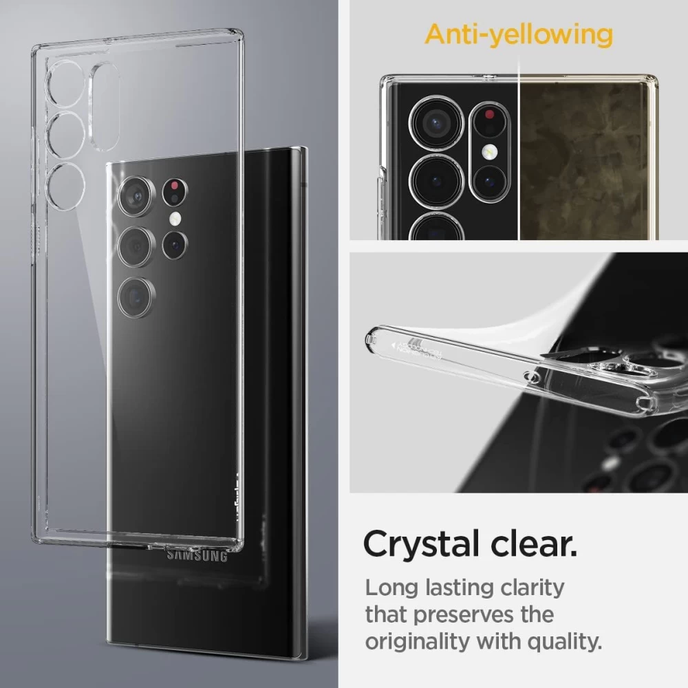 Samsung Galaxy S22 Ultra case transparent SPIGEN Liquid Crystal 