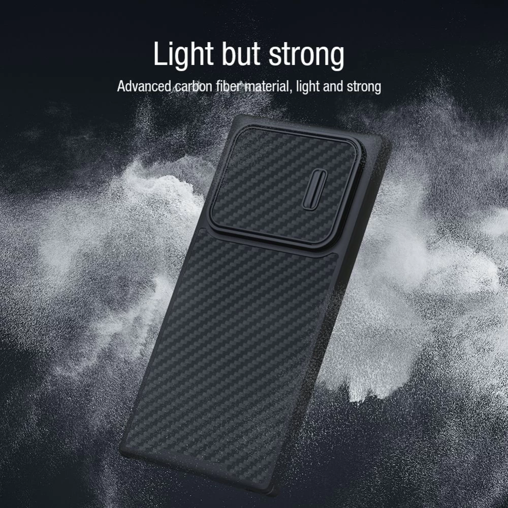 Samsung Galaxy S22 Ultra case black Nillkin Synthetic Fiber S
