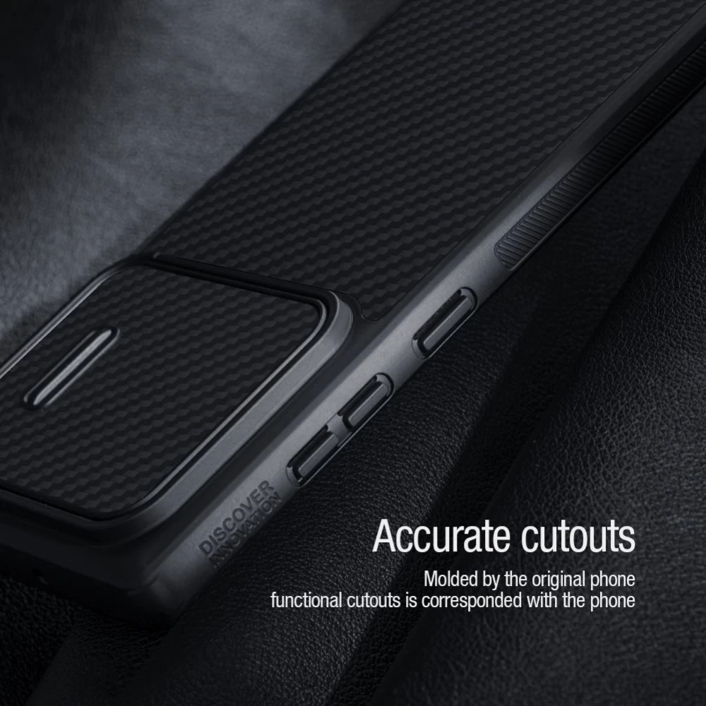 Samsung Galaxy S22 Ultra case black Nillkin Synthetic Fiber S