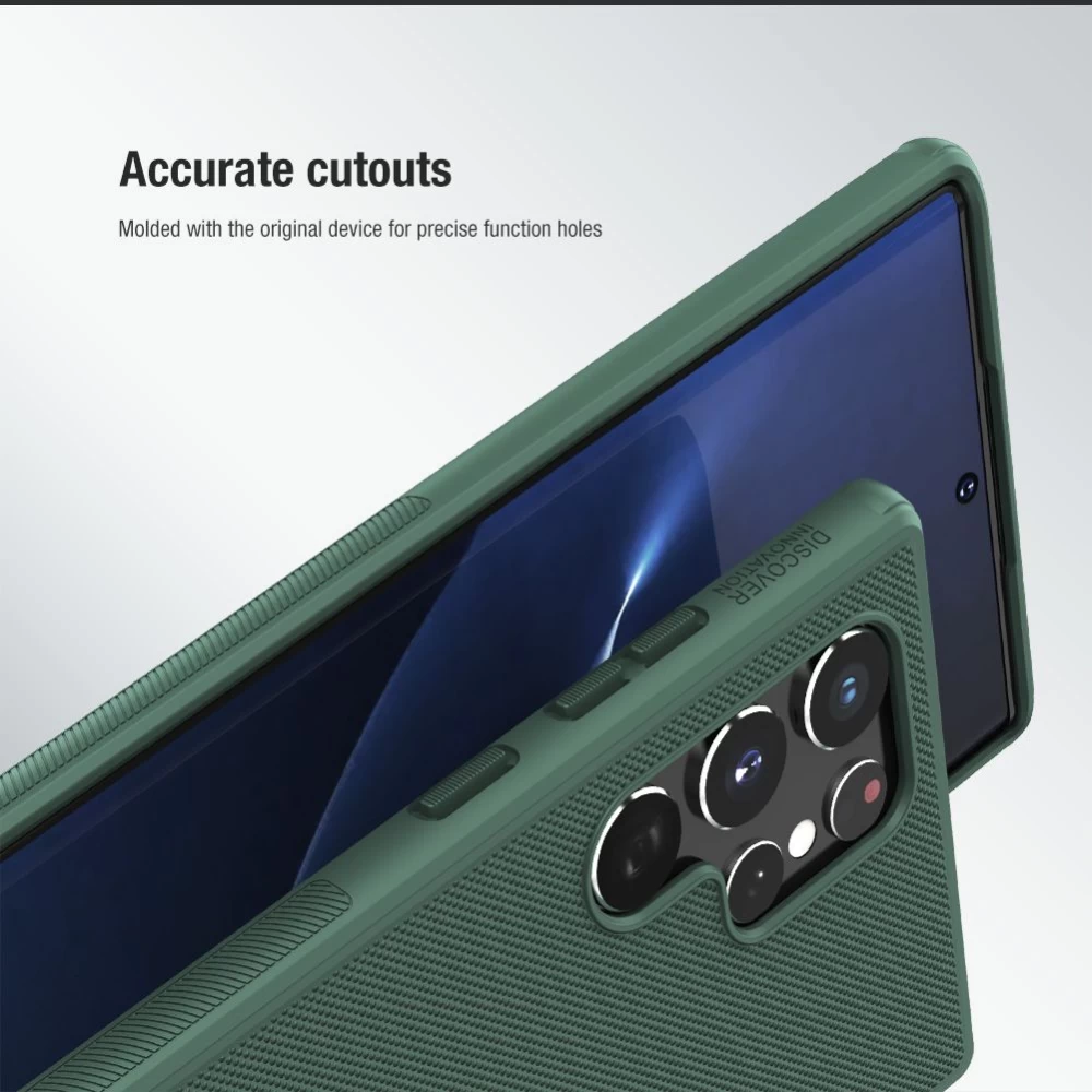 Samsung Galaxy S22 Ultra case green Nillkin Super Frosted Shield Pro 