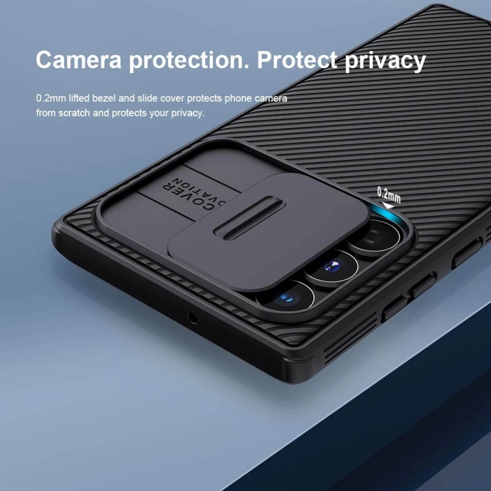 Samsung Galaxy S22 Ultra case green Nillkin CamShield PRO 