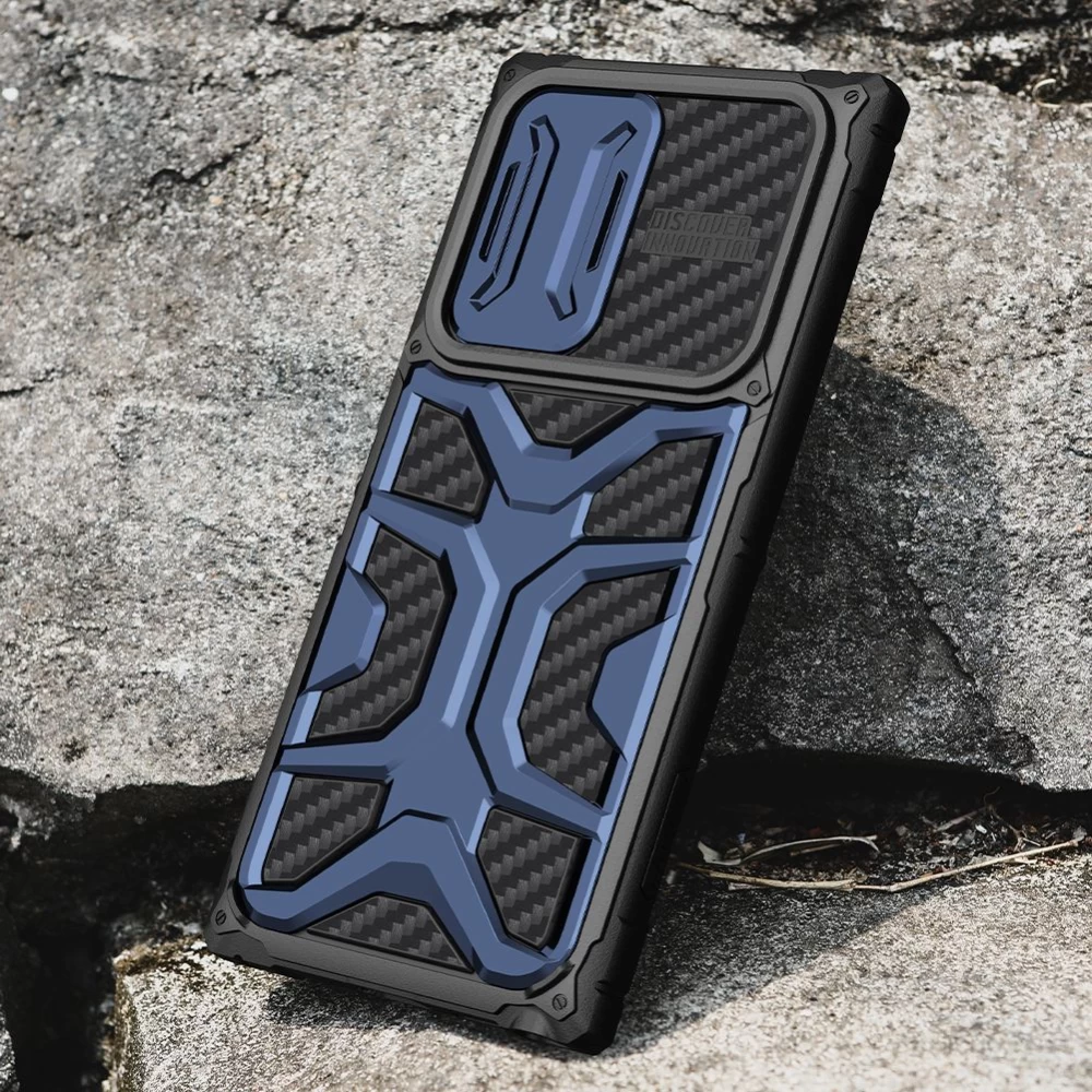 Samsung Galaxy S22 Ultra case blue Nillkin Adventurer 