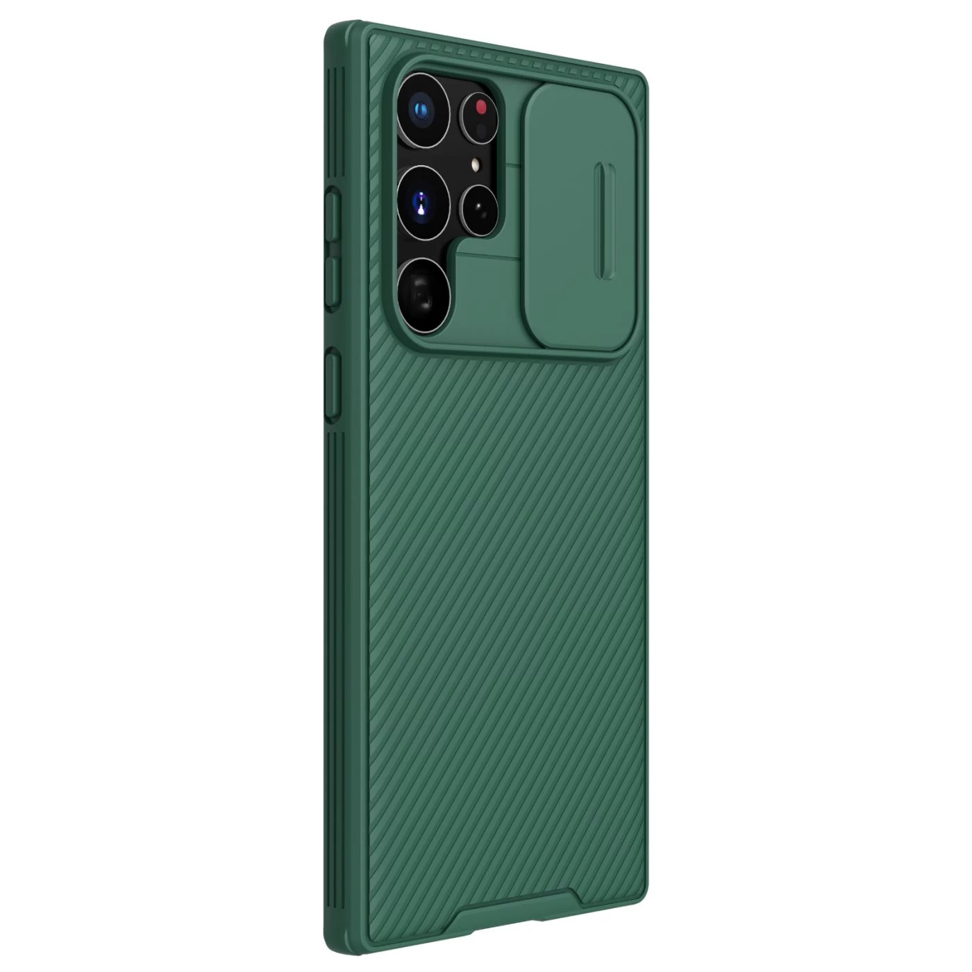 Samsung Galaxy S22 Ultra case green Nillkin CamShield PRO