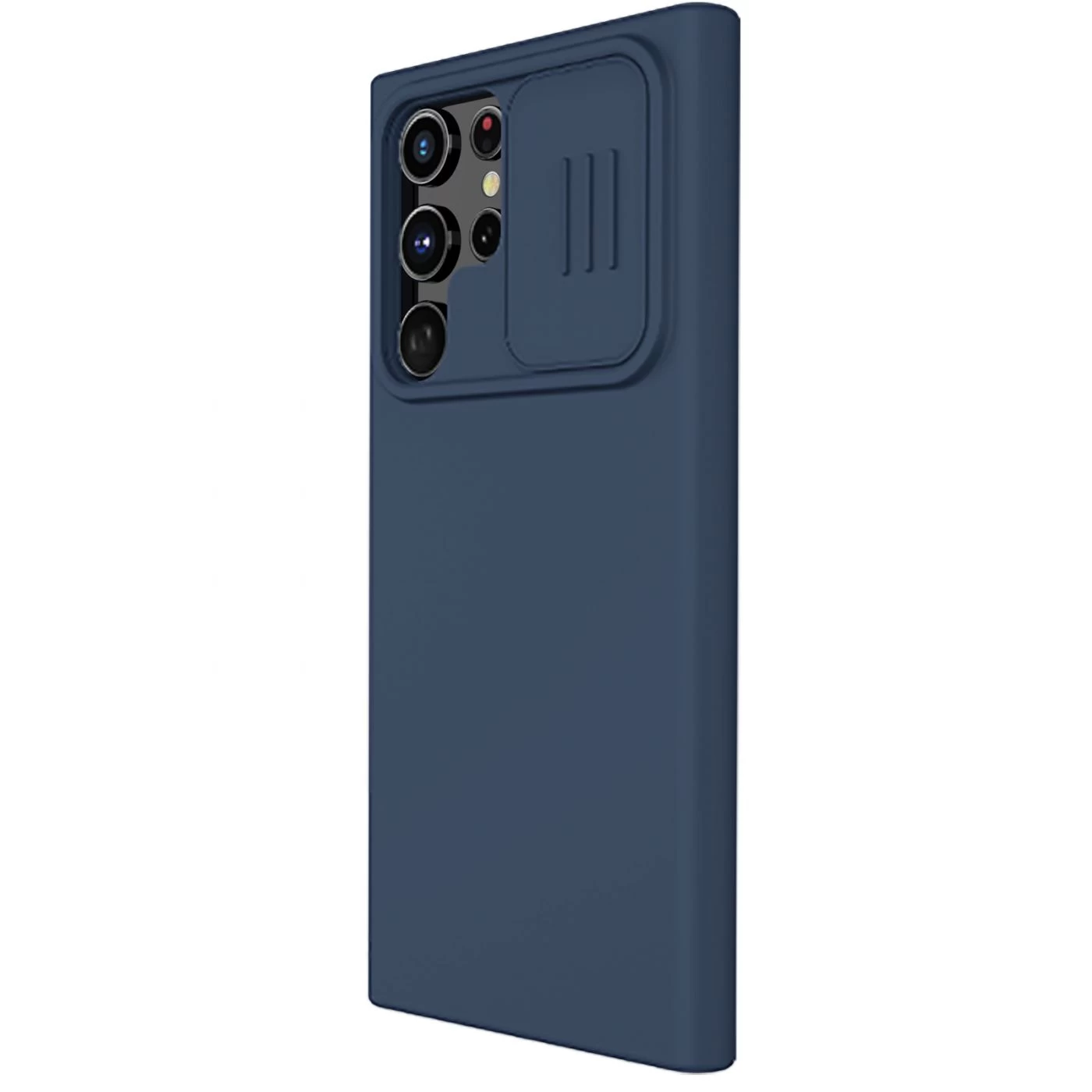 Samsung Galaxy S22 Ultra suojakuori sininen Nillkin CamShield Silky Silicon