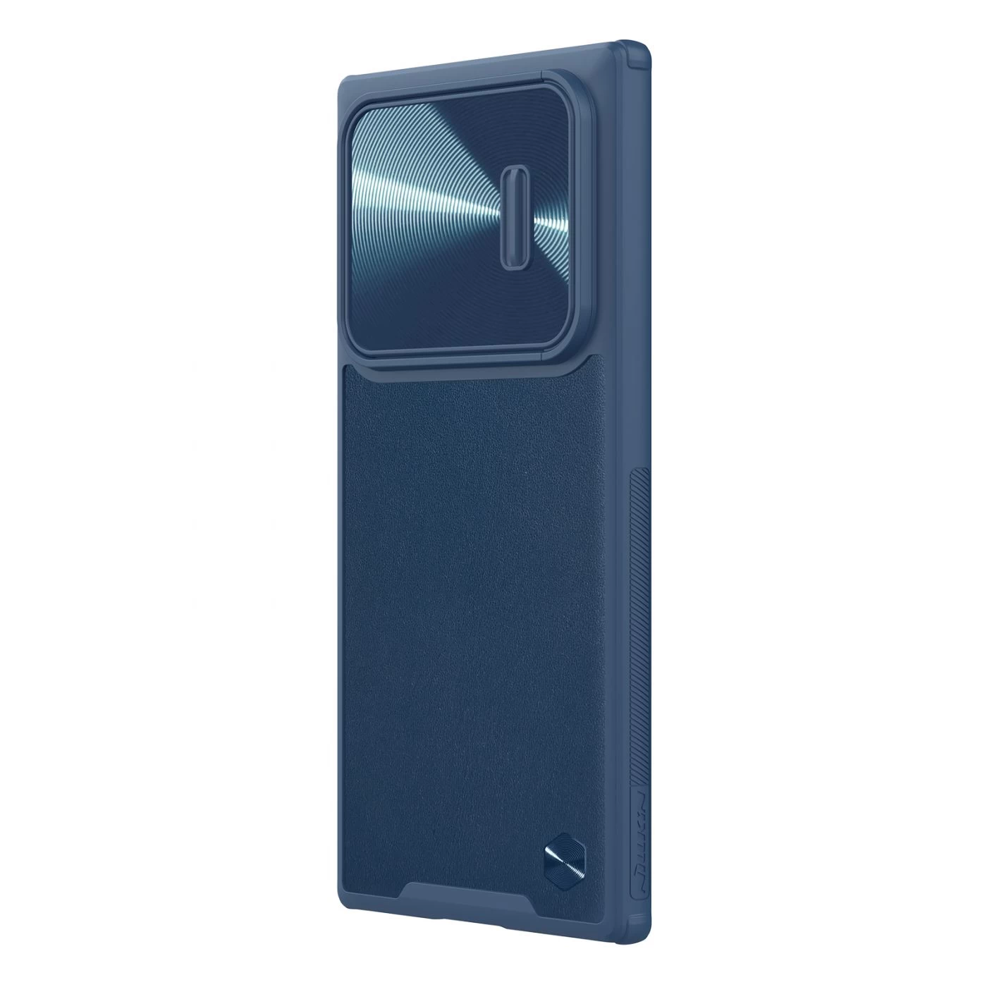 Samsung Galaxy S22 Ultra case blue Nillkin CamShield Leather S
