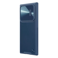 Samsung Galaxy S22 Ultra case blue Nillkin CamShield Leather S