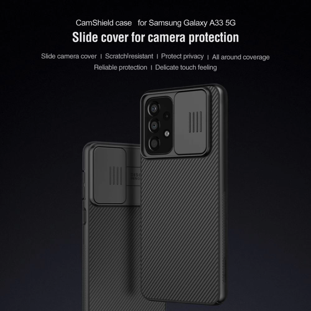 Samsung Galaxy A33 5G чехол синий Nillkin CamShield