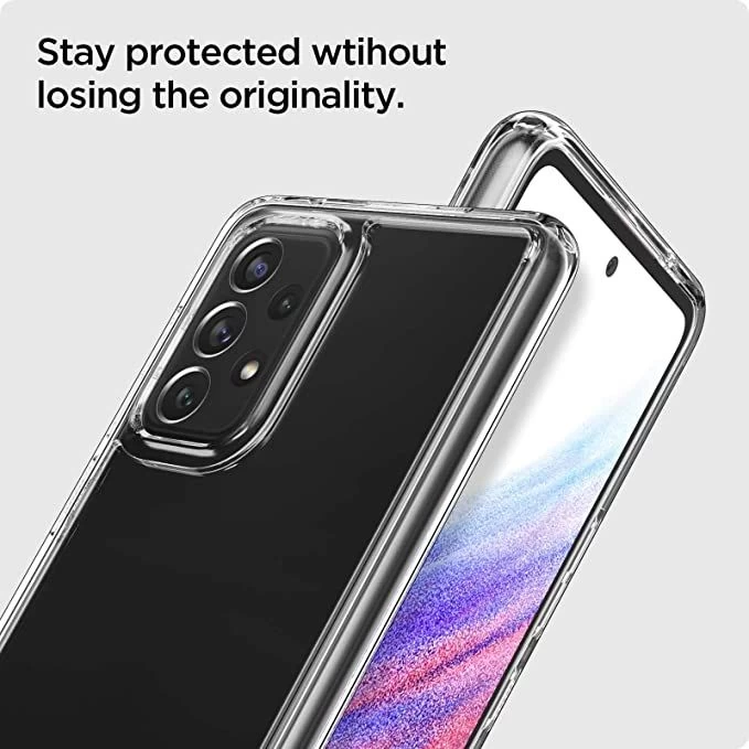 Samsung Galaxy A53 5G dėklas skaidrus SPIGEN Ultra Hybrid