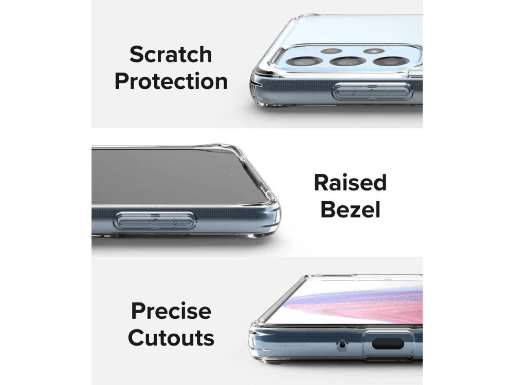 Samsung Galaxy A53 5G dėklas skaidrus RINGKE Fusion 