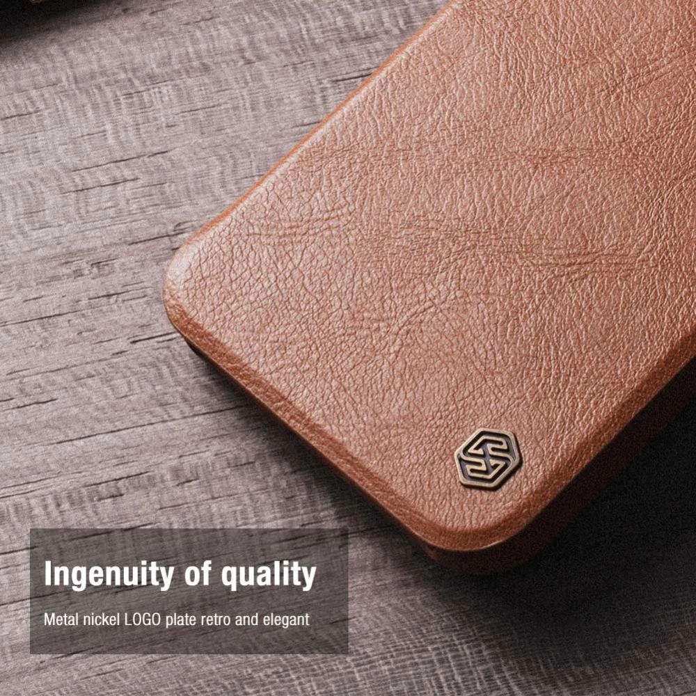 Samsung Galaxy A73 5G case brown Nillkin Qin Leather  Pro