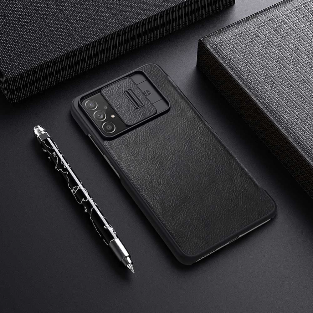Samsung Galaxy A73 5G case brown Nillkin Qin Leather  Pro