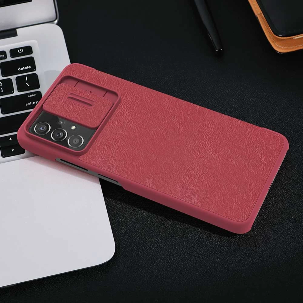 Samsung Galaxy A73 5G case brown Nillkin Qin Leather  Pro