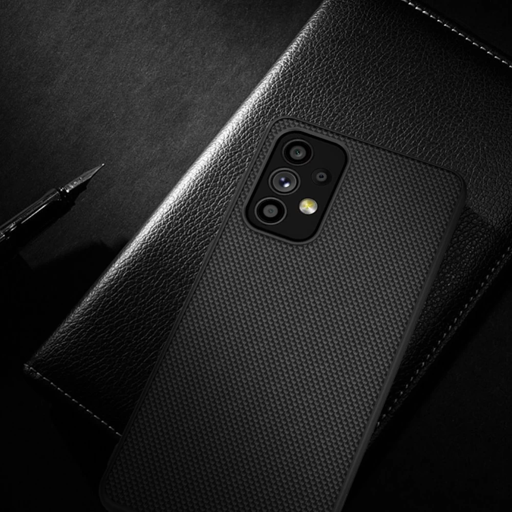 Samsung Galaxy A73 5G dėklas Juoda Nillkin Textured 