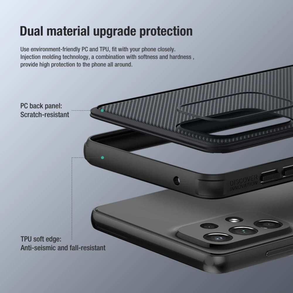Samsung Galaxy A73 5G dėklas žalia Nillkin Super Frosted Shield Pro 