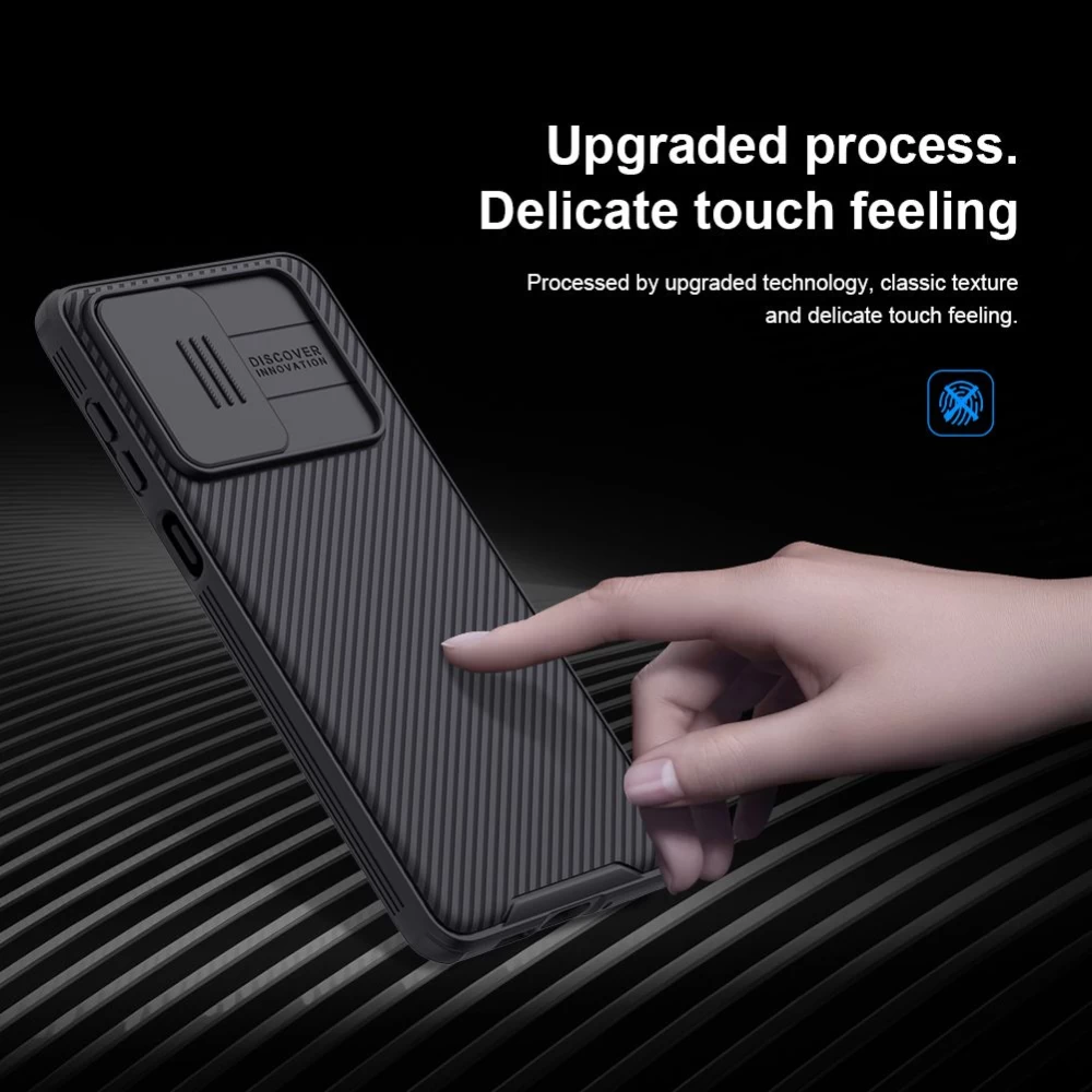 Samsung Galaxy A73 5G dėklas mėlyna Nillkin CamShield Pro 