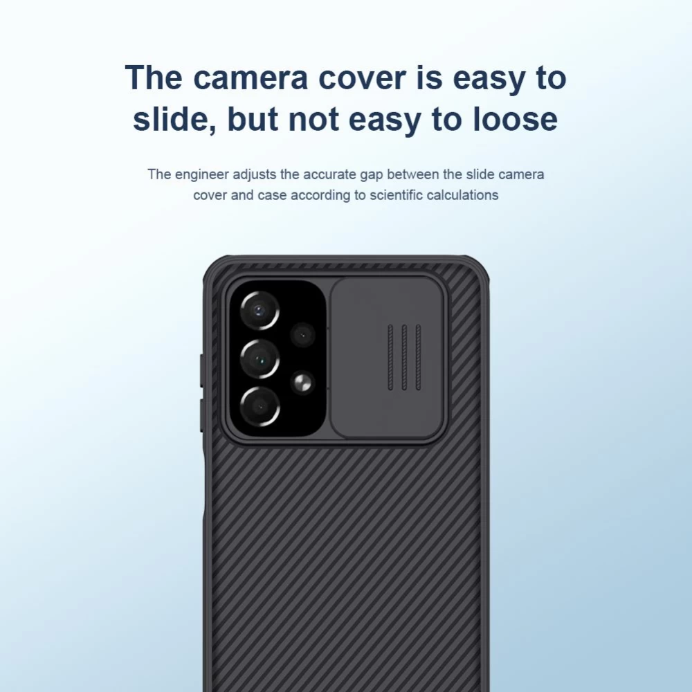 Samsung Galaxy A73 5G dėklas mėlyna Nillkin CamShield Pro 