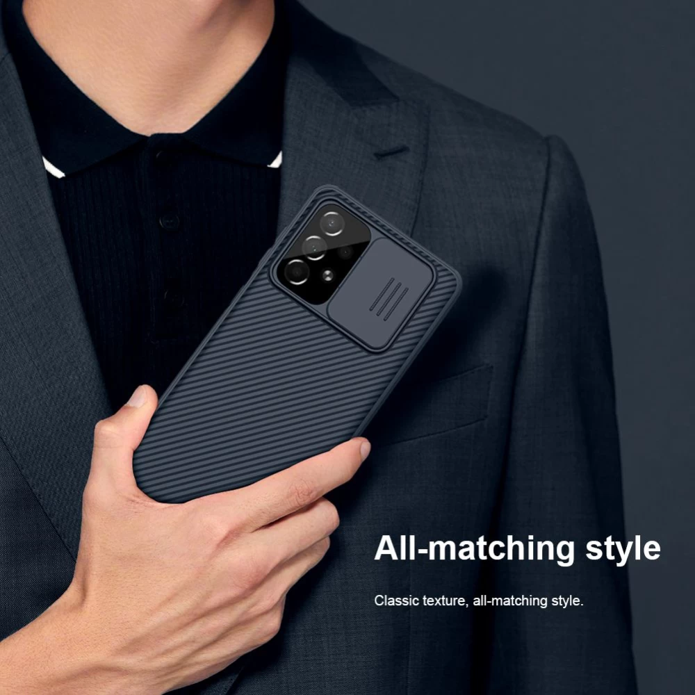 Samsung Galaxy A73 5G dėklas mėlyna Nillkin CamShield Pro 