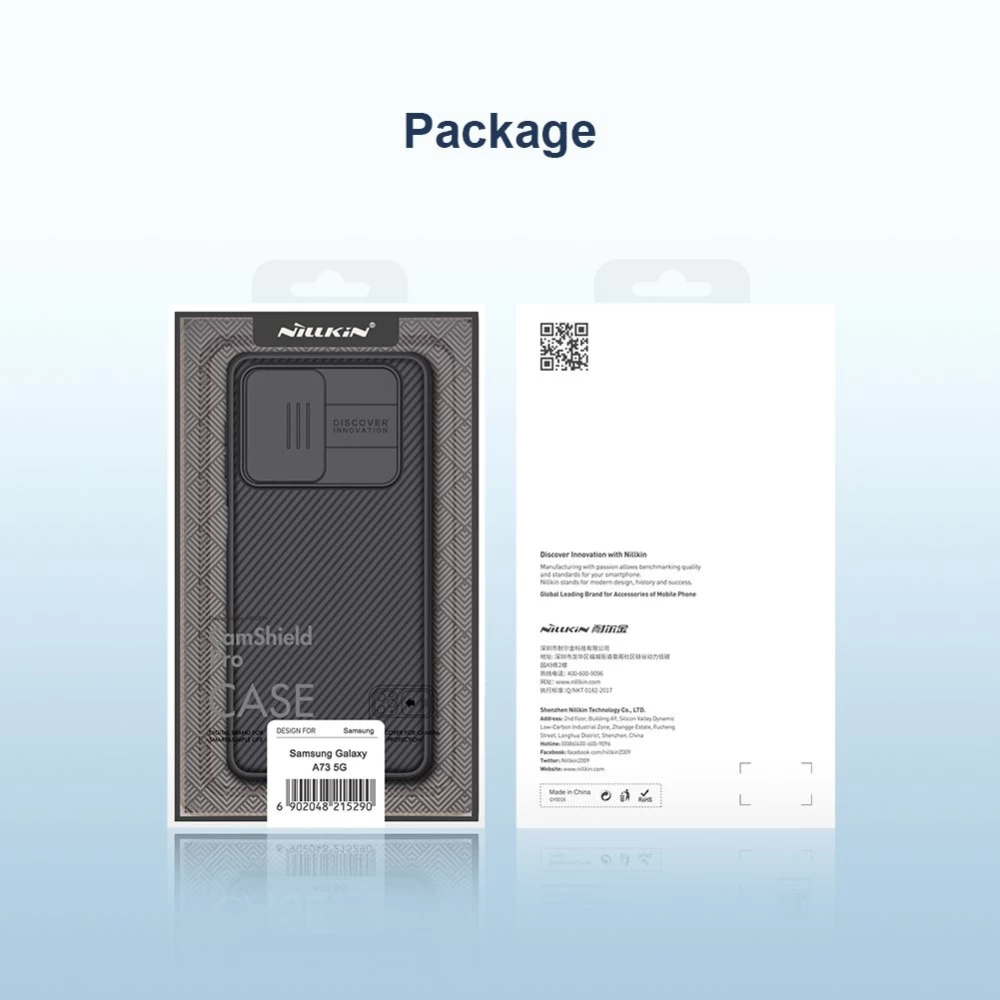 Samsung Galaxy A73 5G dėklas mėlyna Nillkin CamShield Pro 