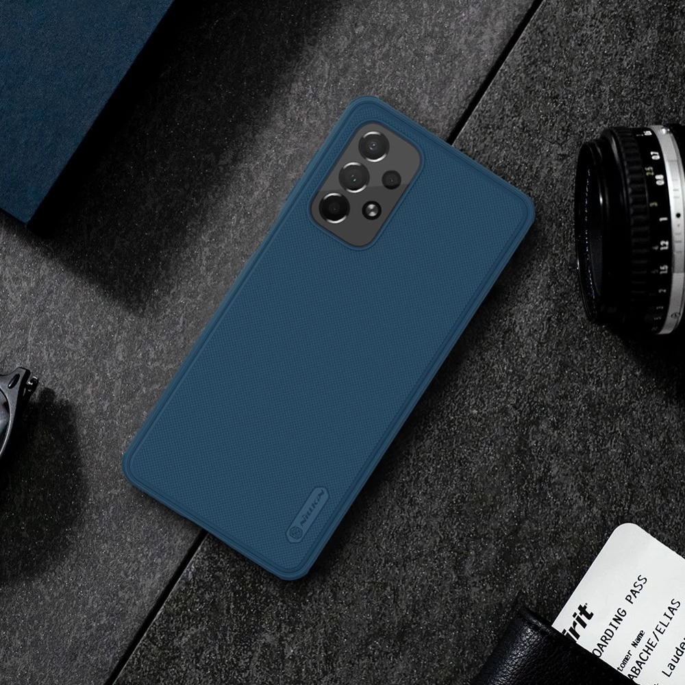Samsung Galaxy A73 5G dėklas mėlyna Nillkin Super Frosted Shield Pro 