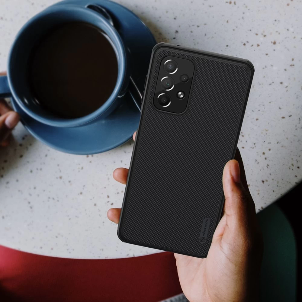Samsung Galaxy A73 5G dėklas mėlyna Nillkin Super Frosted Shield Pro 