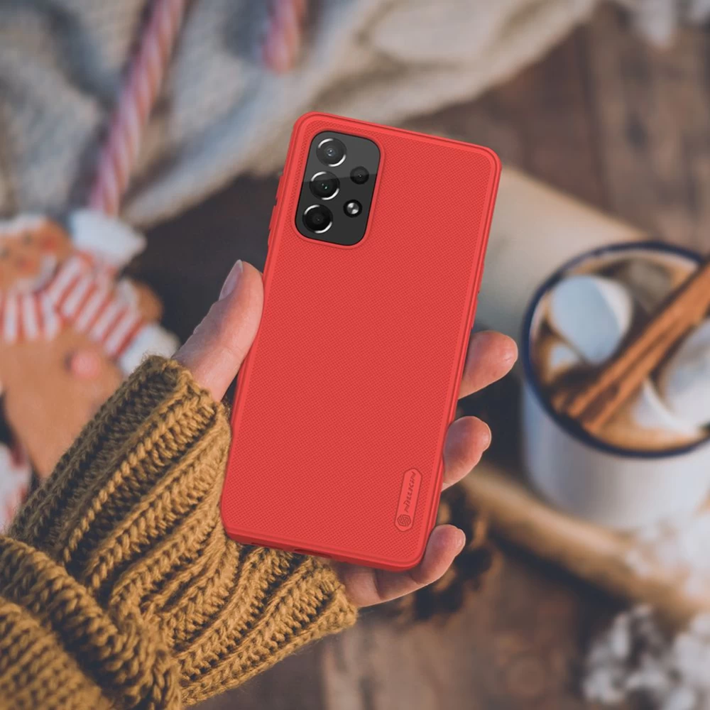 Samsung Galaxy A73 5G dėklas mėlyna Nillkin Super Frosted Shield Pro 