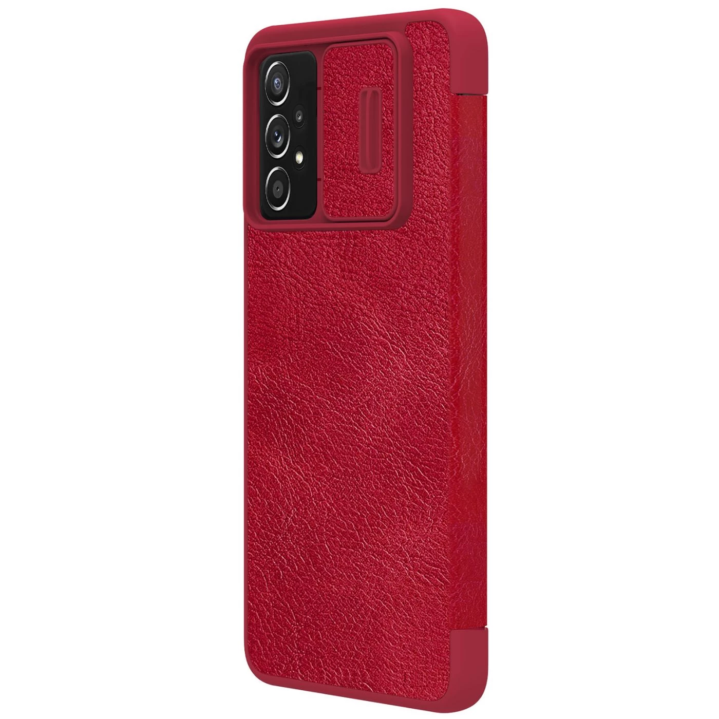 Samsung Galaxy A73 5G fodral röd Nillkin Qin Leather Pro