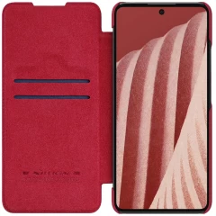 Samsung Galaxy A73 5G fodral röd Nillkin Qin Leather  Pro